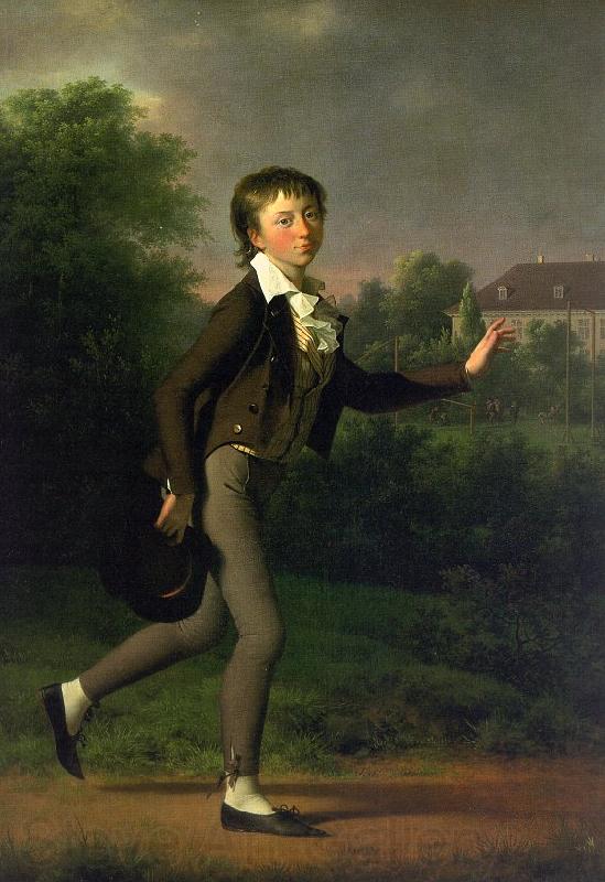 Jens Juel A Running Boy Norge oil painting art
